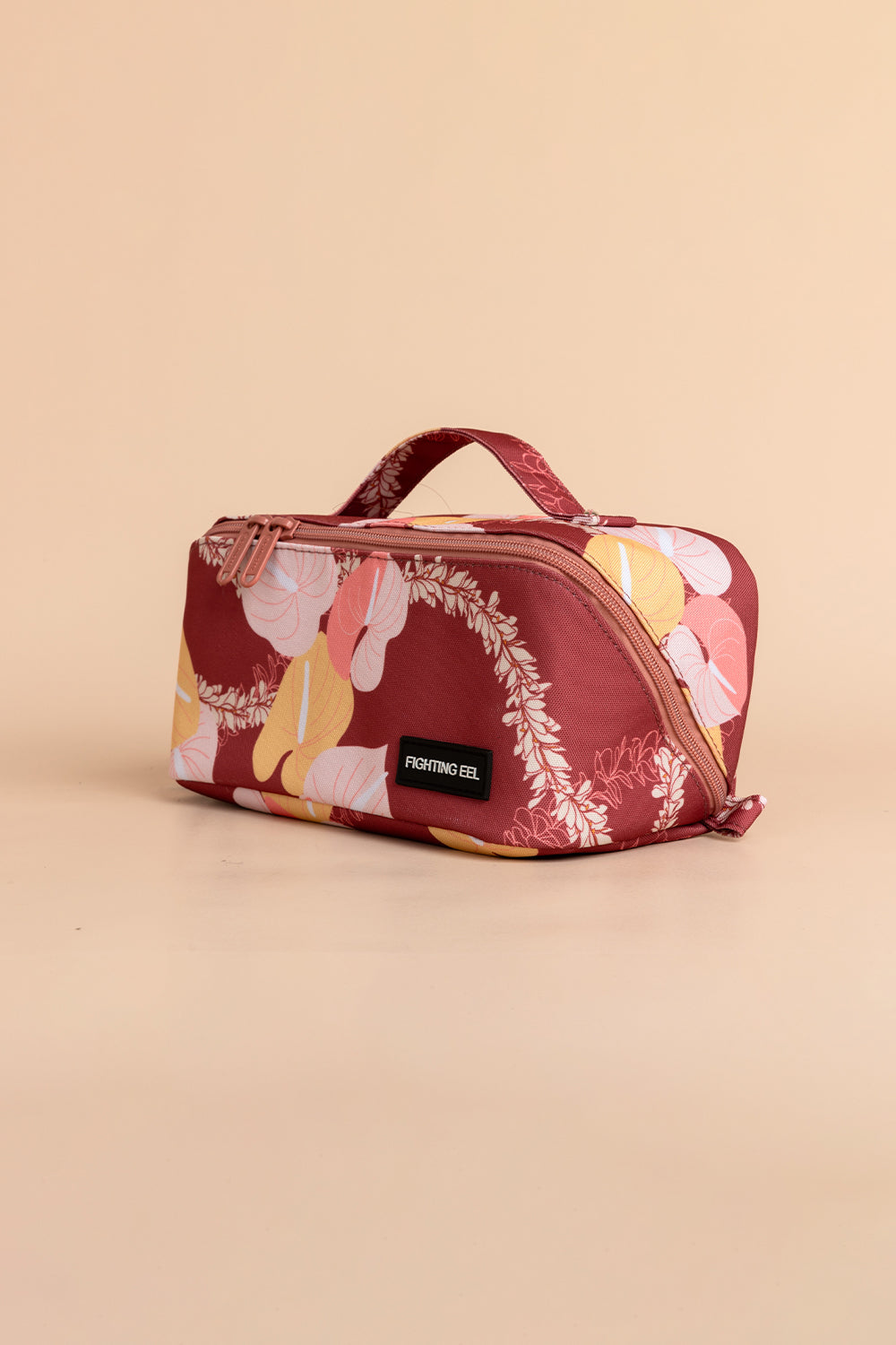 Makeup Bag - Sangria Woven Lei