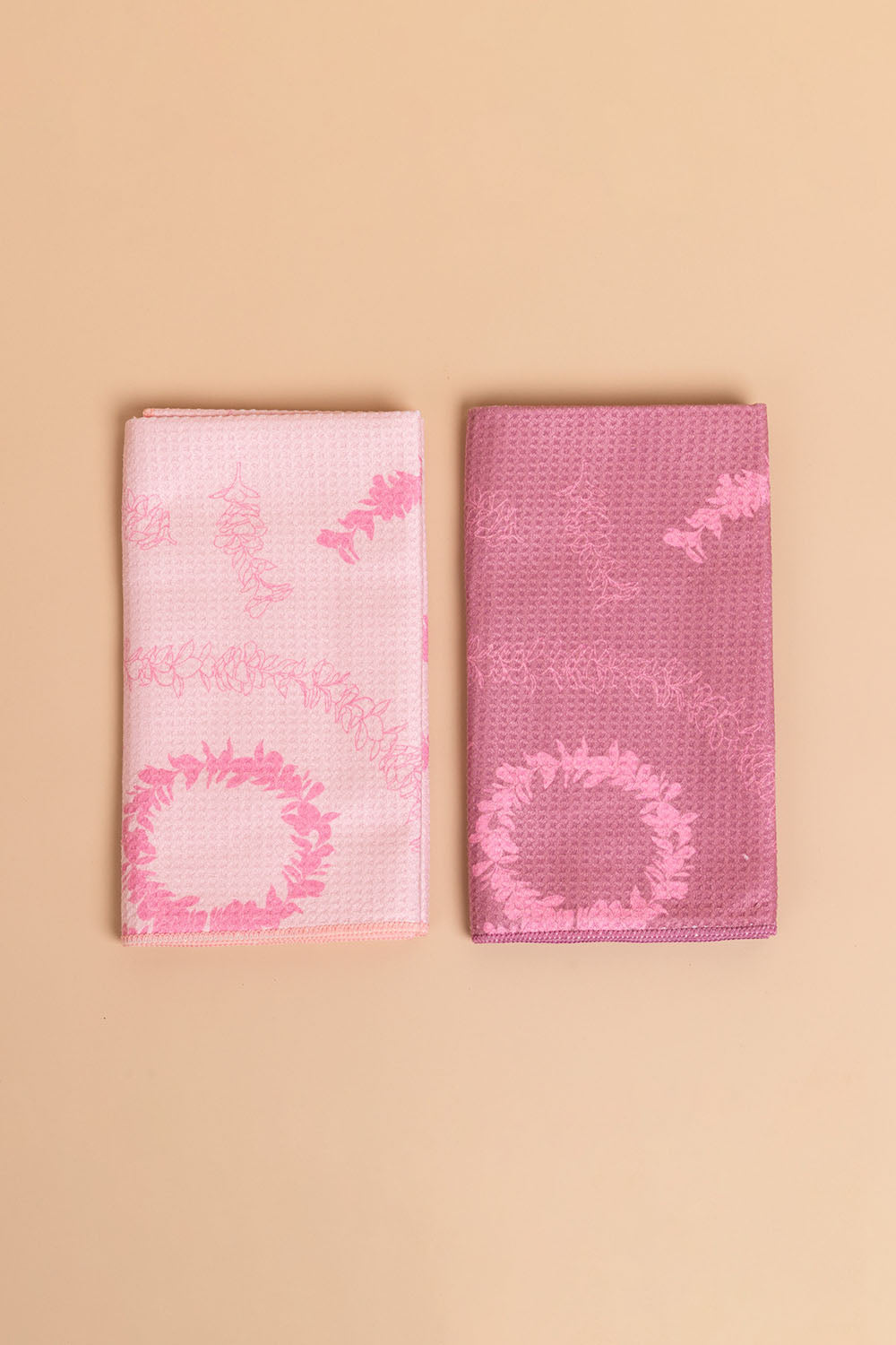 Multipurpose Towel 2 Pack - Flora/Mauve Plumeria Lei