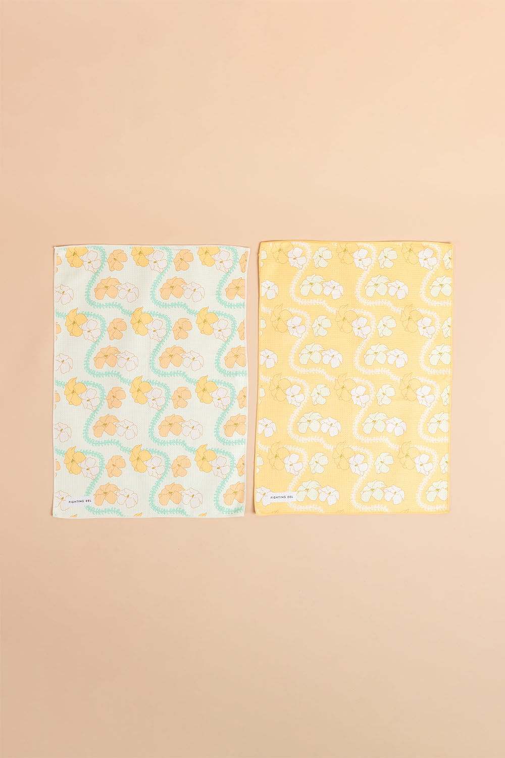 Multipurpose Towel 2 Pack - Pistachio/Golden Puakenikeni