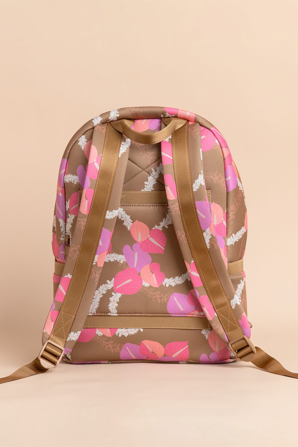 Neoprene Backpack - Mocha Woven Lei