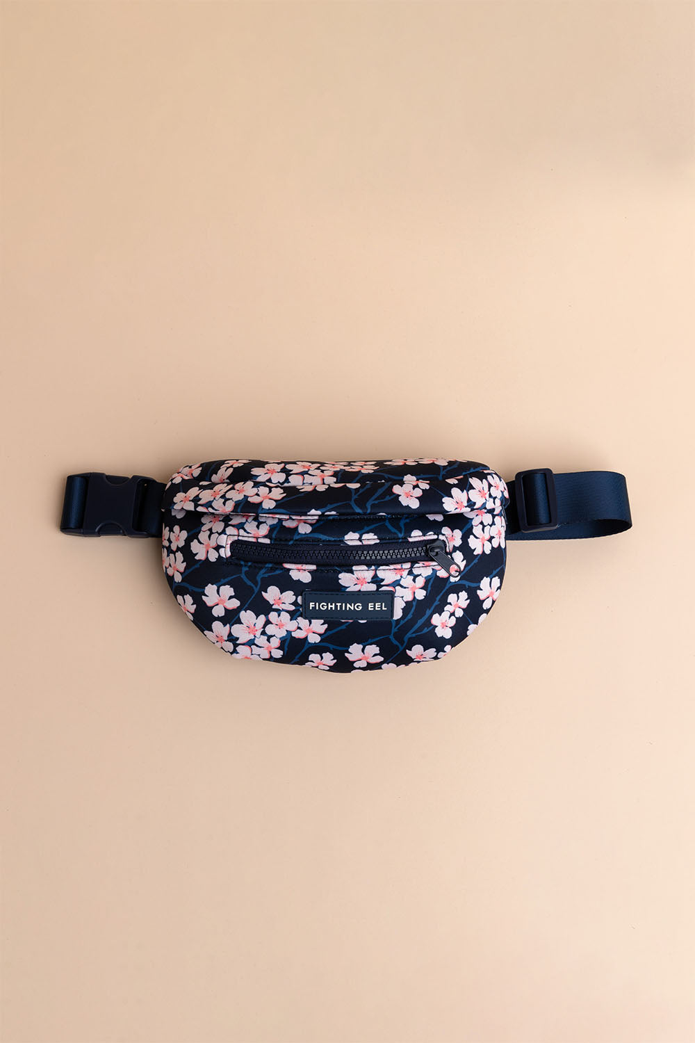 Neoprene Fanny Pack - Navy Sakura