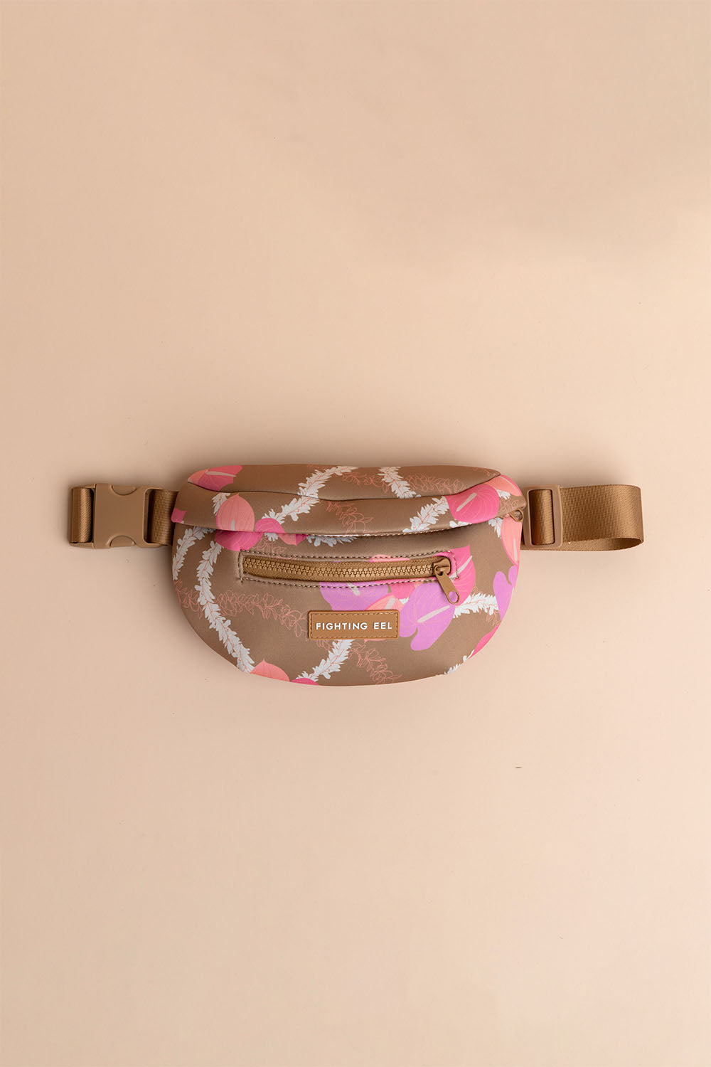 Neoprene Fanny Pack - Mocha Woven Lei