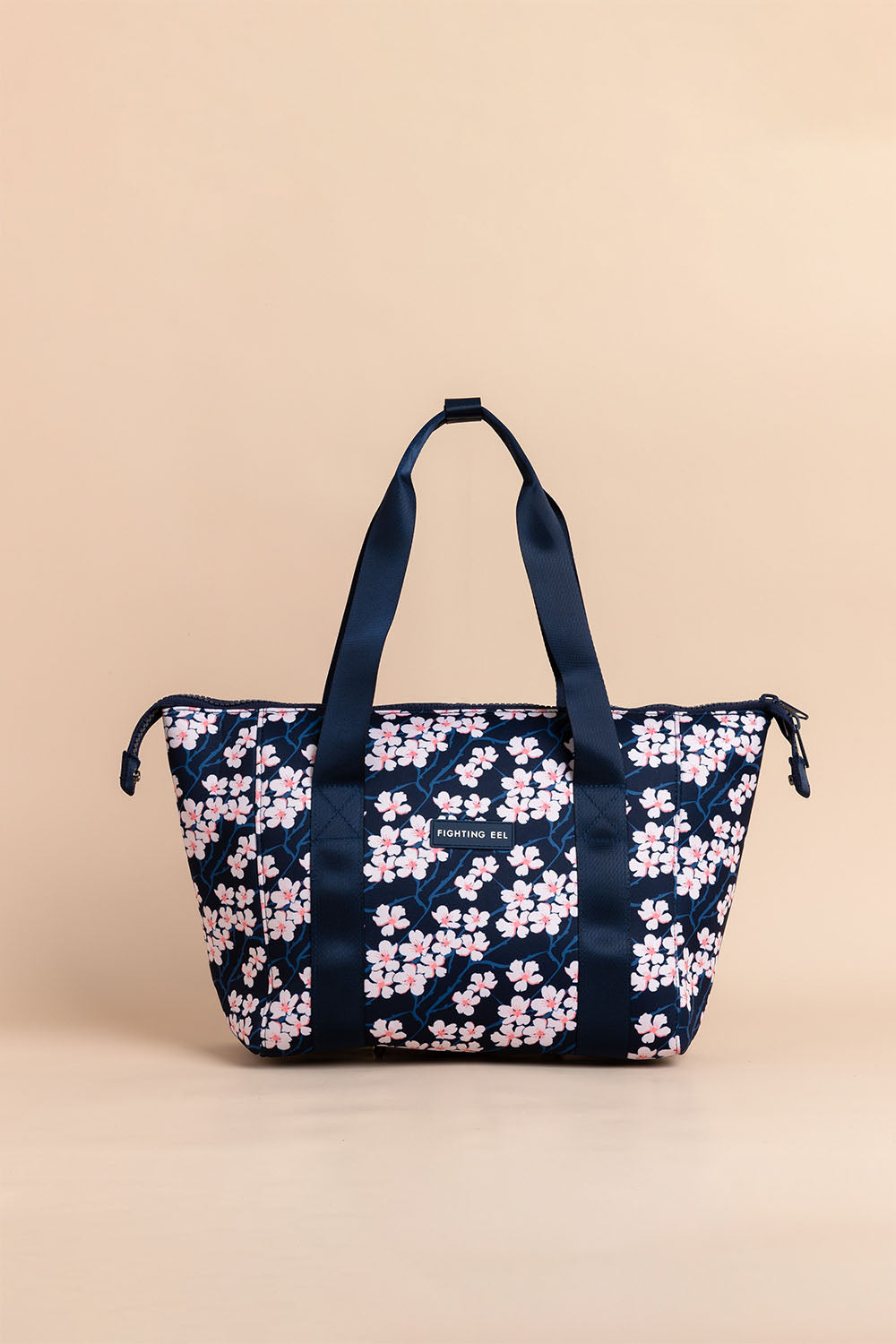 Neoprene Daily Tote - Navy Sakura