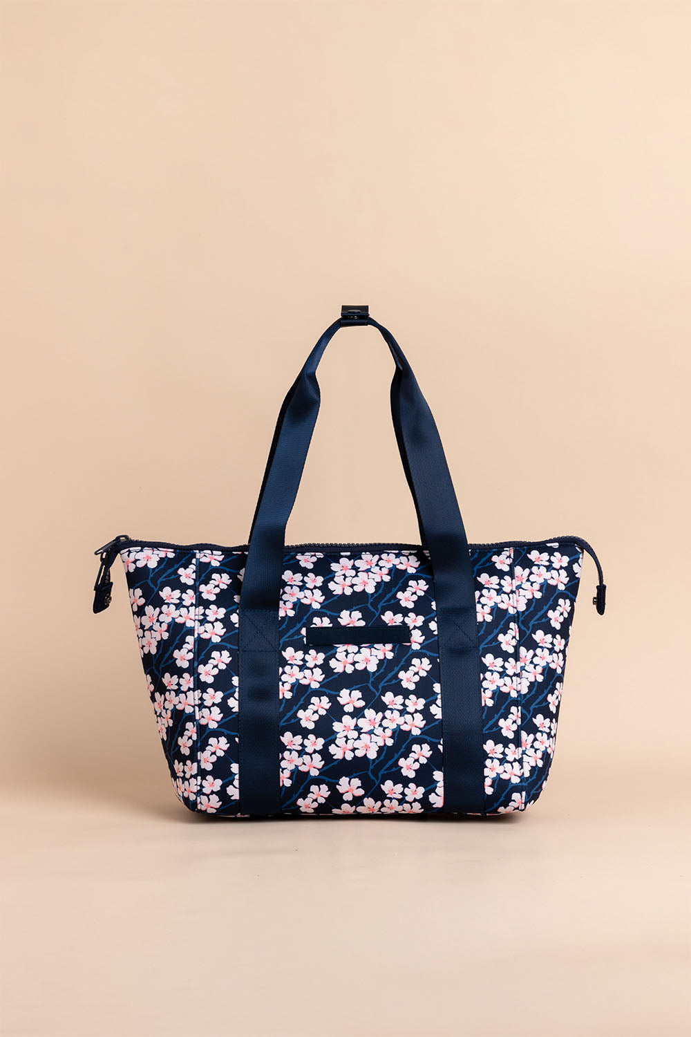 Neoprene Daily Tote - Navy Sakura