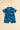Noah Collared Onesie - Cobalt Fish Wave