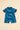 Noah Collared Onesie - Cobalt Fish Wave