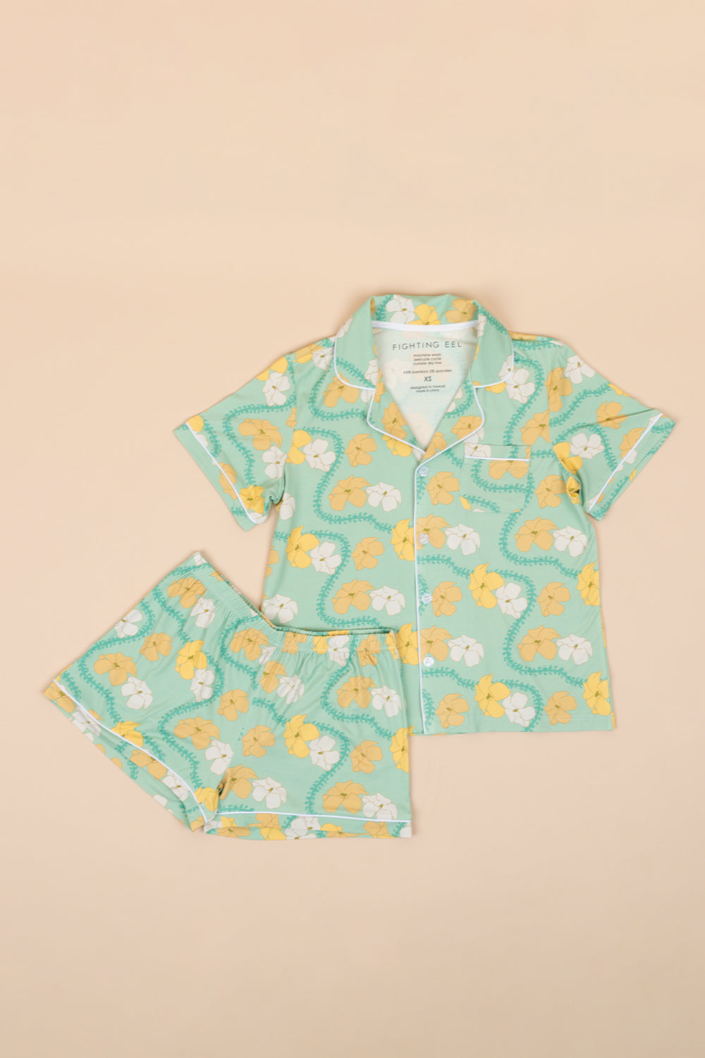 Pajama Set - Pistachio Puakenikeni