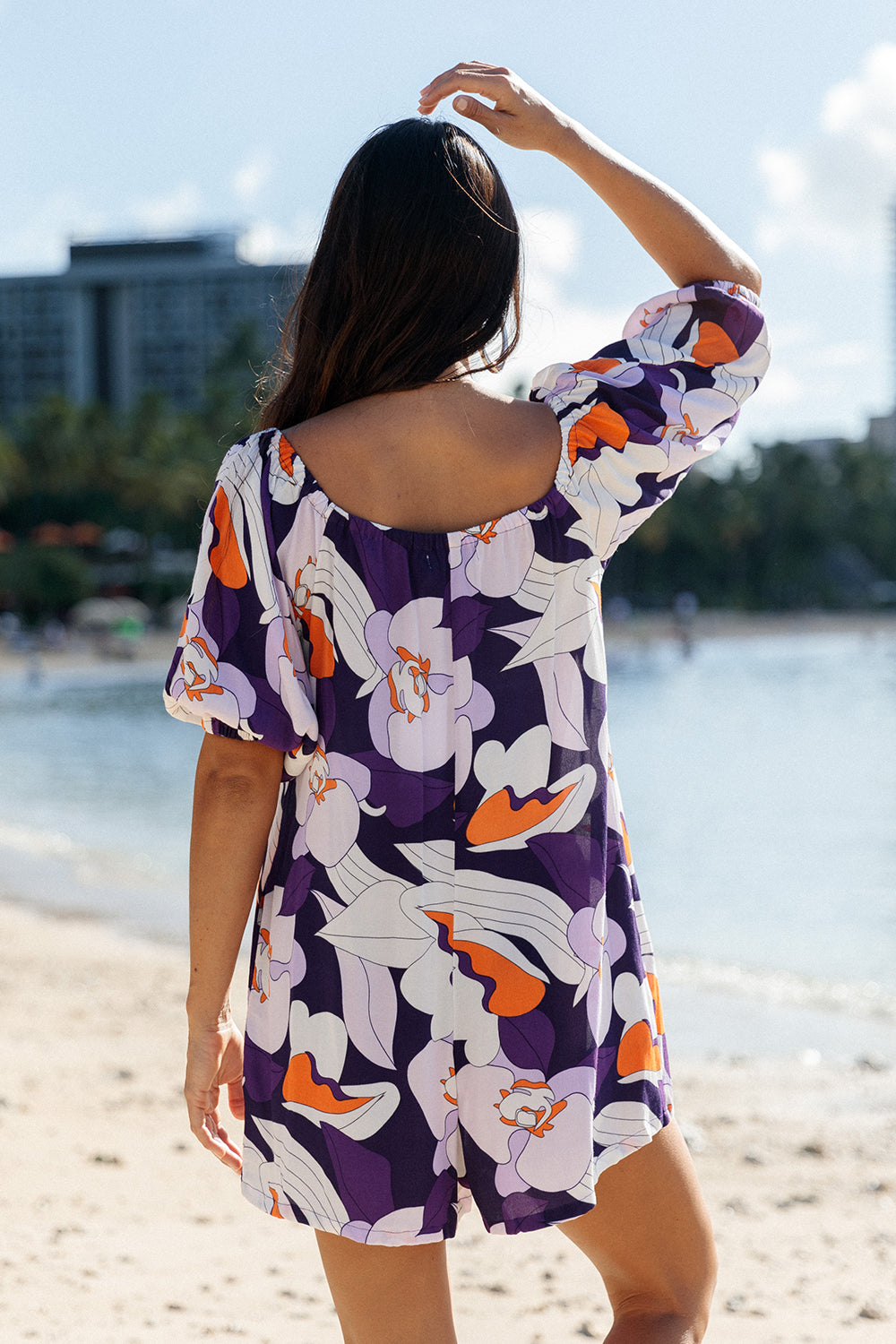 Romper Lyla - Vivid Retro Orchid