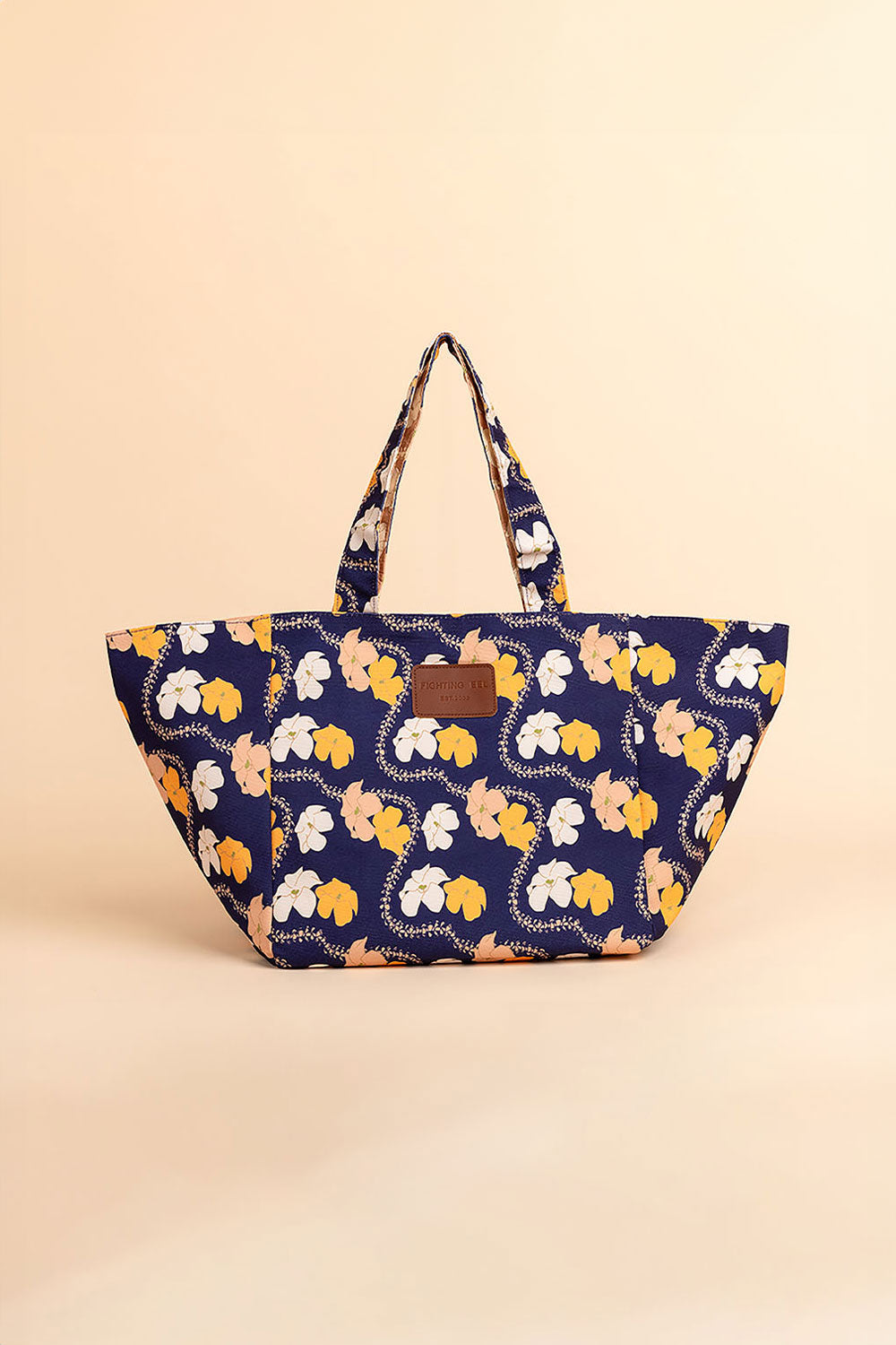 Reversible Tote - Indigo/Sunstone Puakenikeni