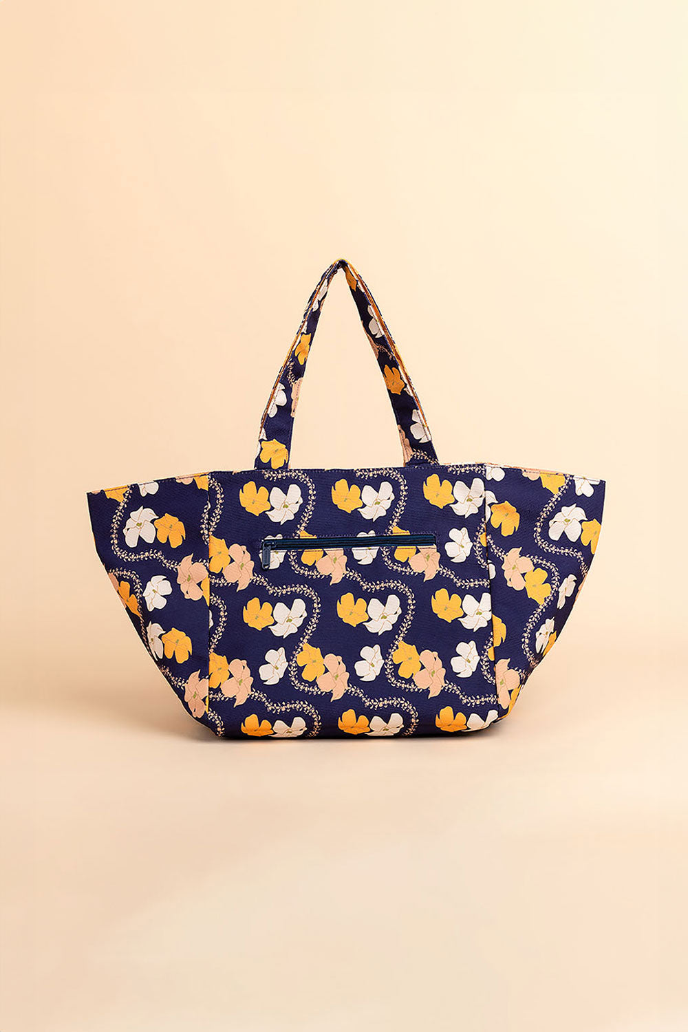 Reversible Tote - Indigo/Sunstone Puakenikeni