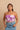 Bandeau Top - Purple Orchid Dot