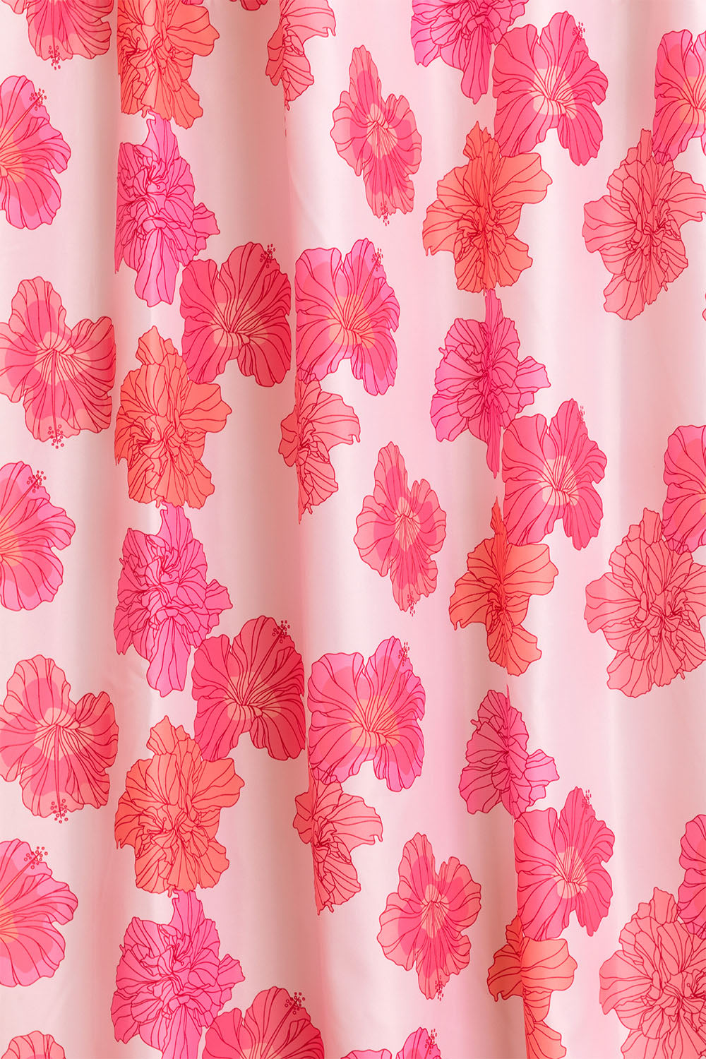 Shower Curtain  - Sunset Summer Hibiscus