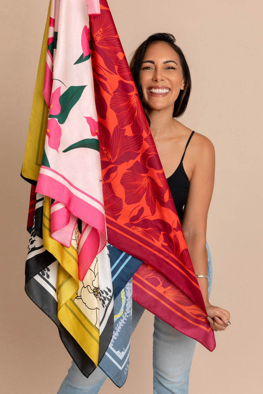 Silk Scarf - Blossom Calla Lily