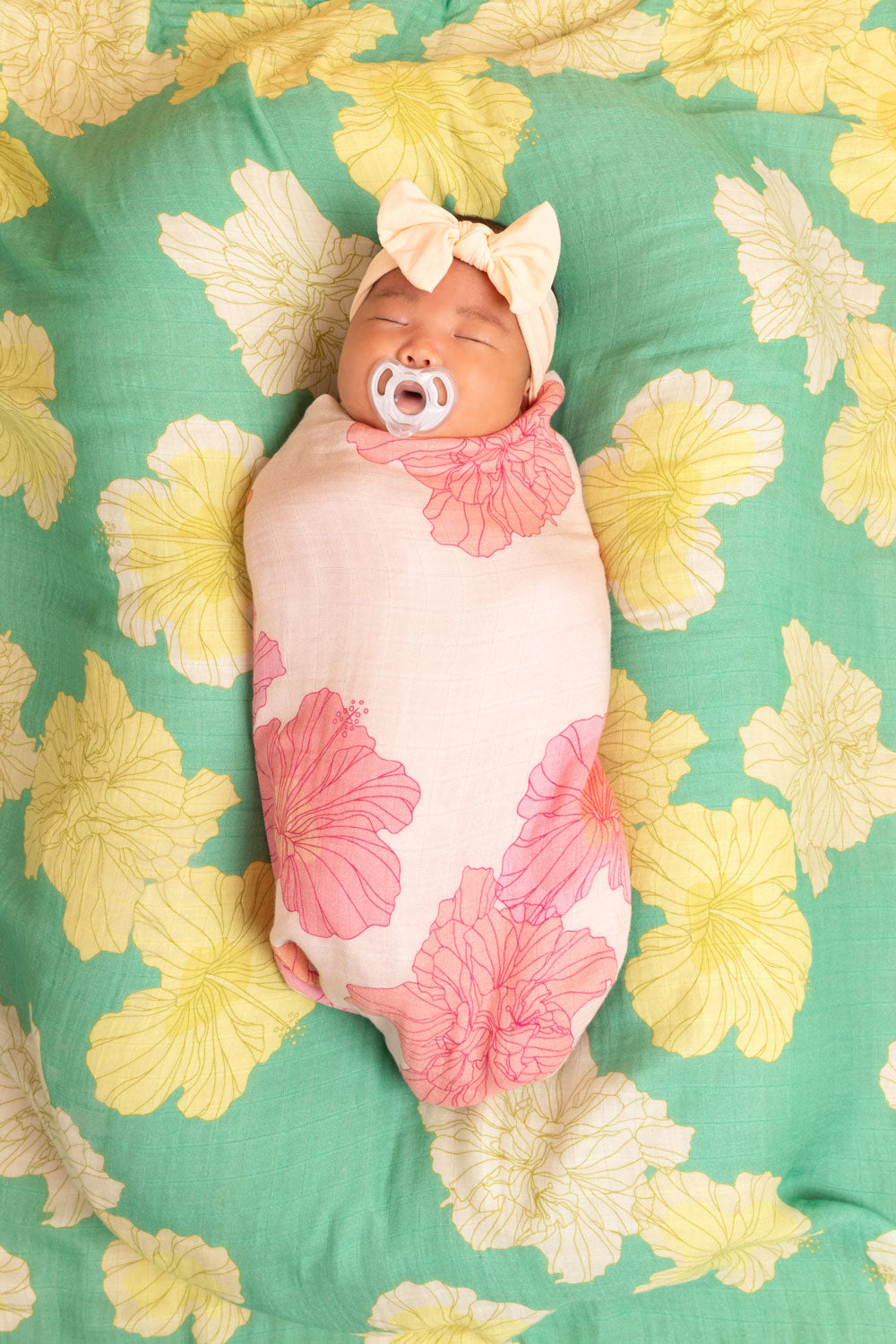 Baby Swaddle - Mojito Summer Hibiscus