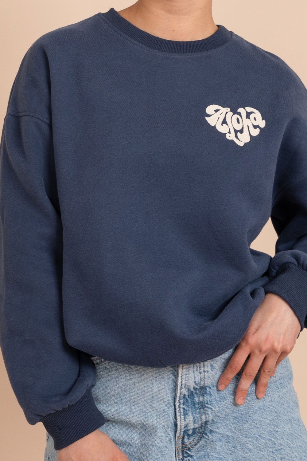 Classic Sweatshirt - Sapphire Aloha Heart