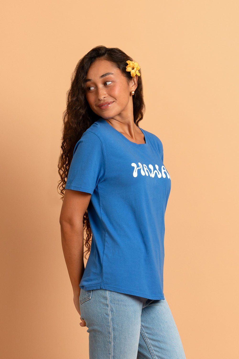 Boyfriend Tee - Azure Hawaii