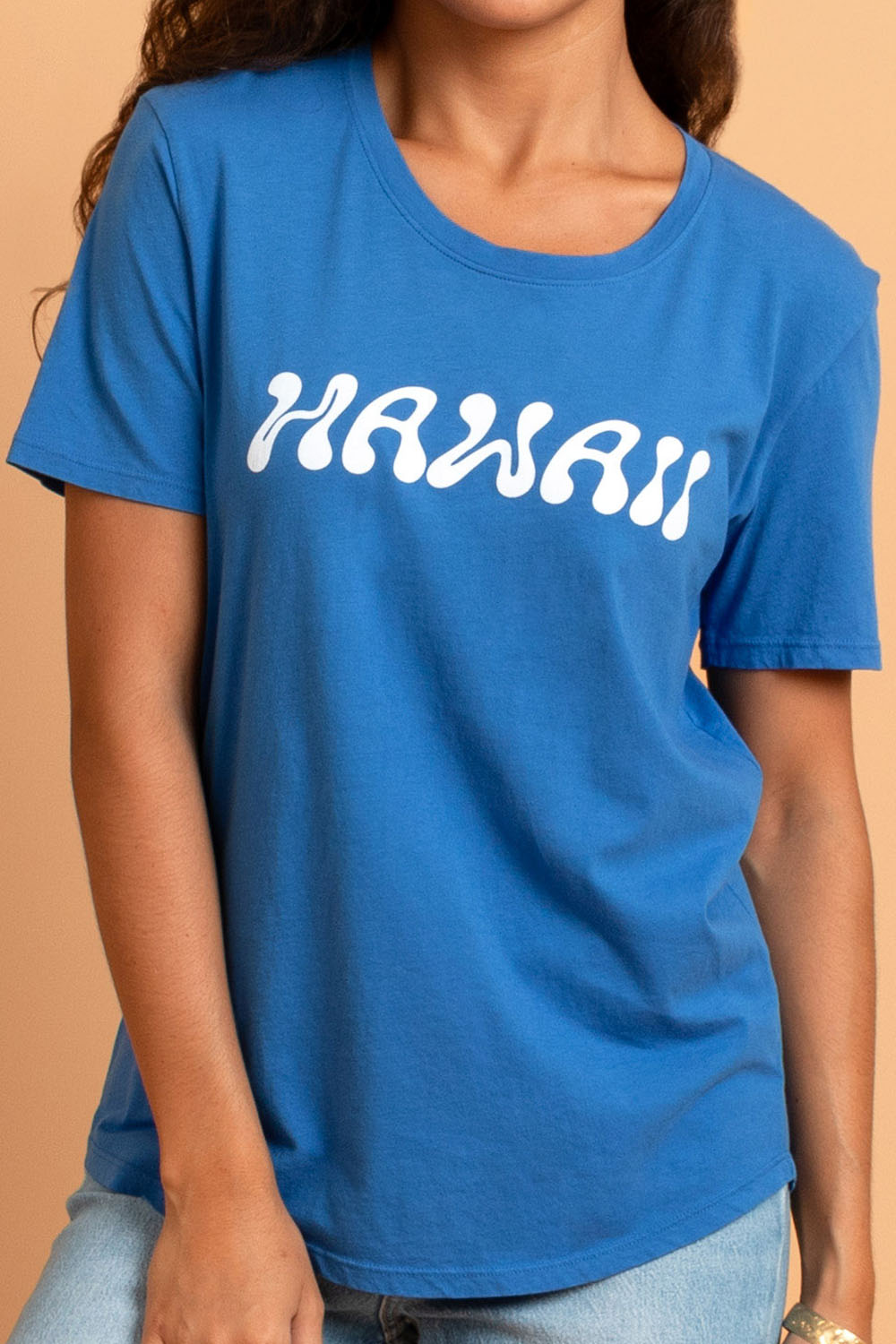 Boyfriend Tee - Azure Hawaii