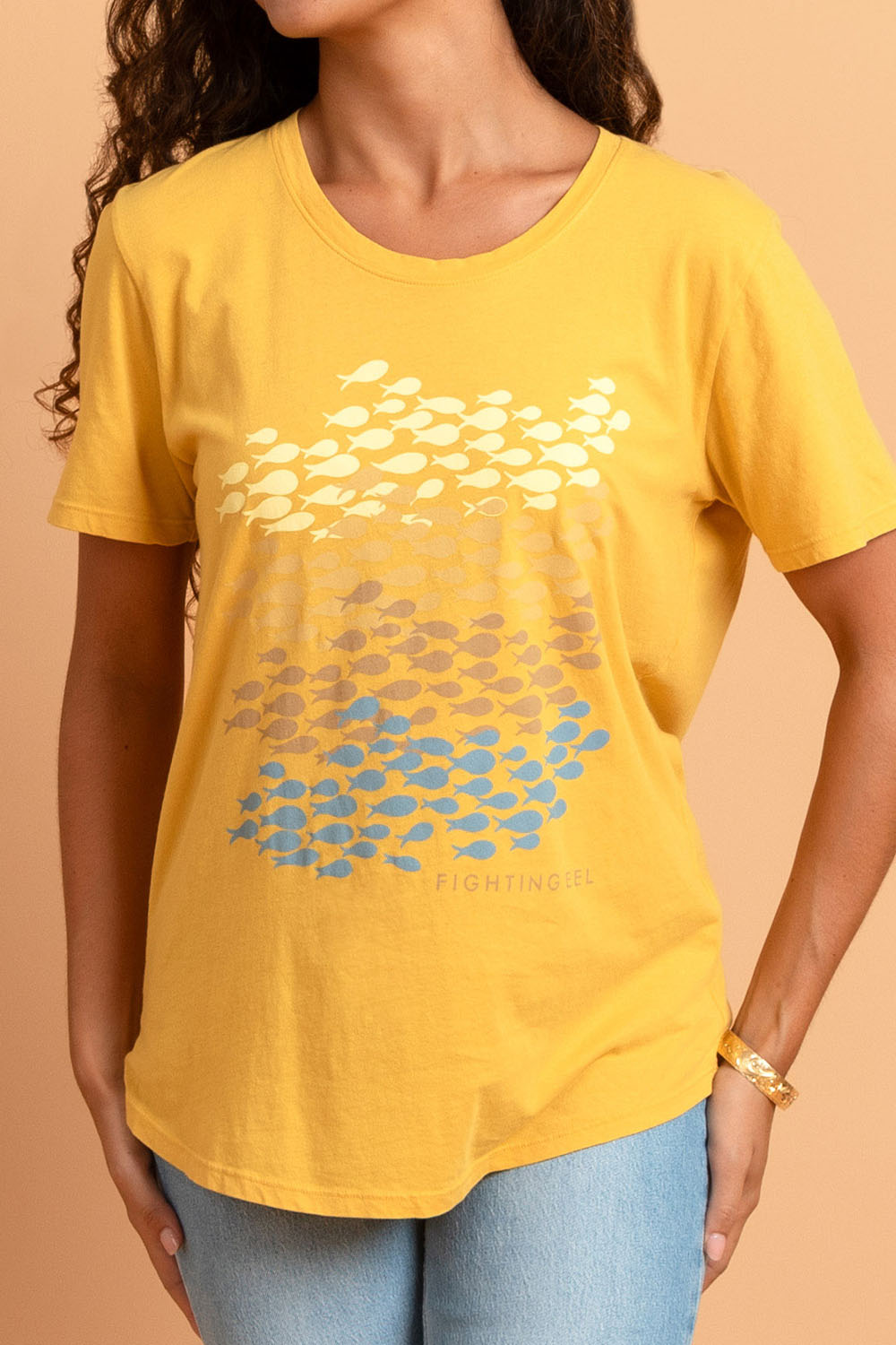 Boyfriend Tee - Citron Keep Swimming