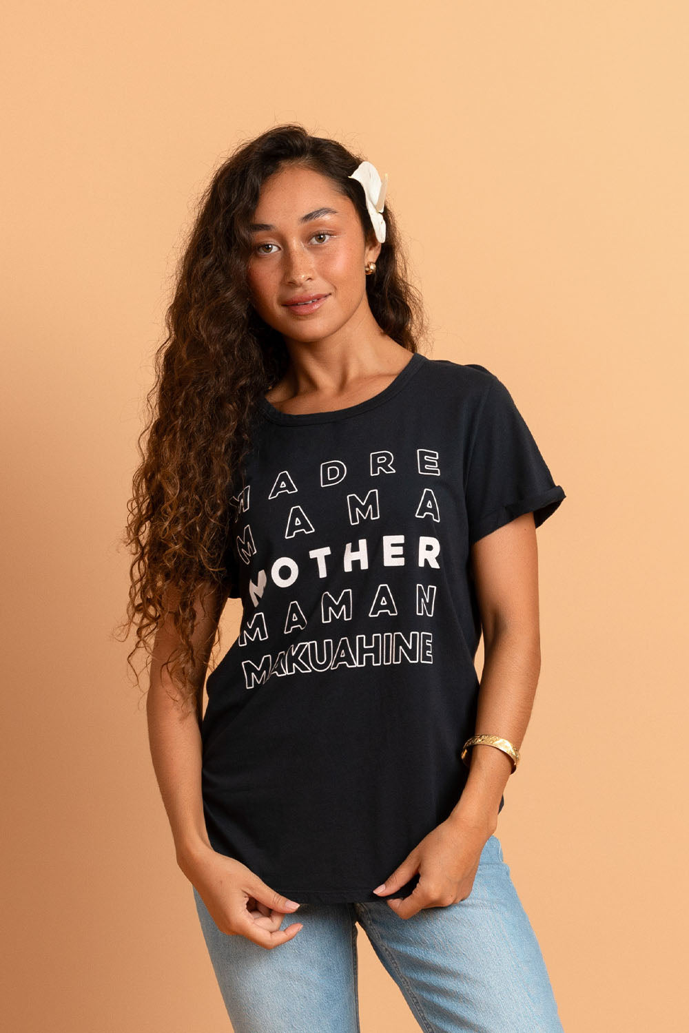 Cuff Tee - Noir Mother