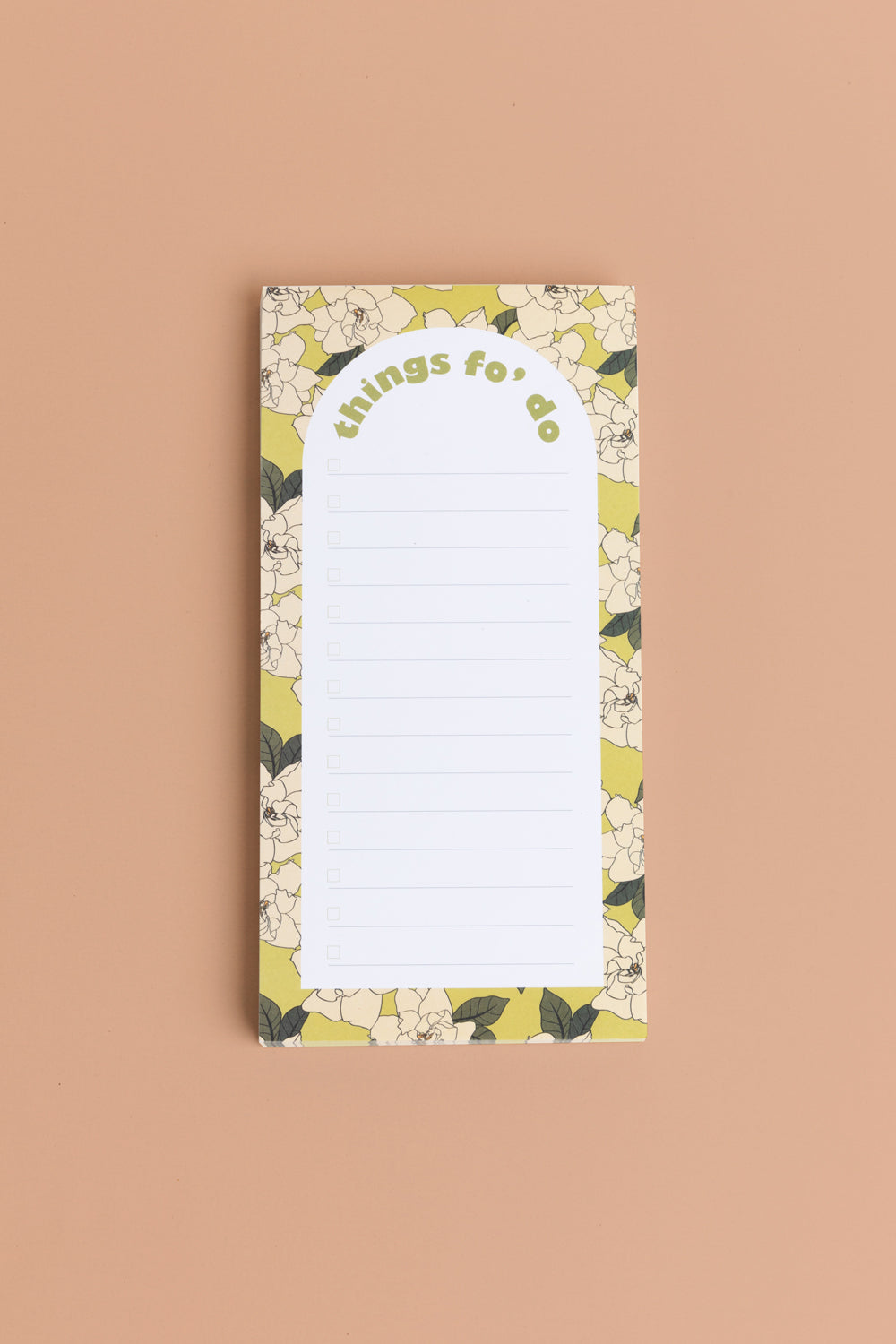 Magnetic Notepad - Lime Gardenia