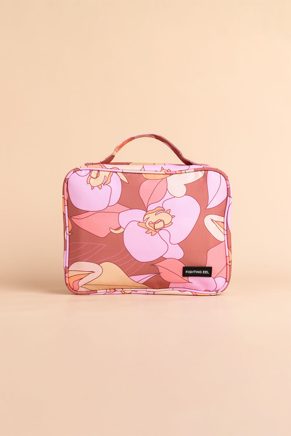 Toiletry Bag - Terracotta Retro Orchid