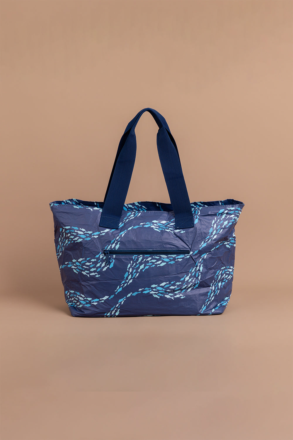 Everyday Tyvek Tote - Midnight Fish Wave