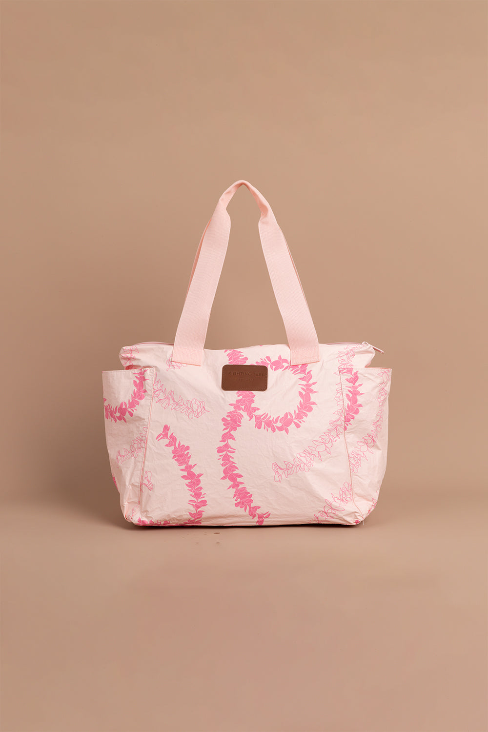 Active Tyvek Tote - Rosey Plumeria Lei