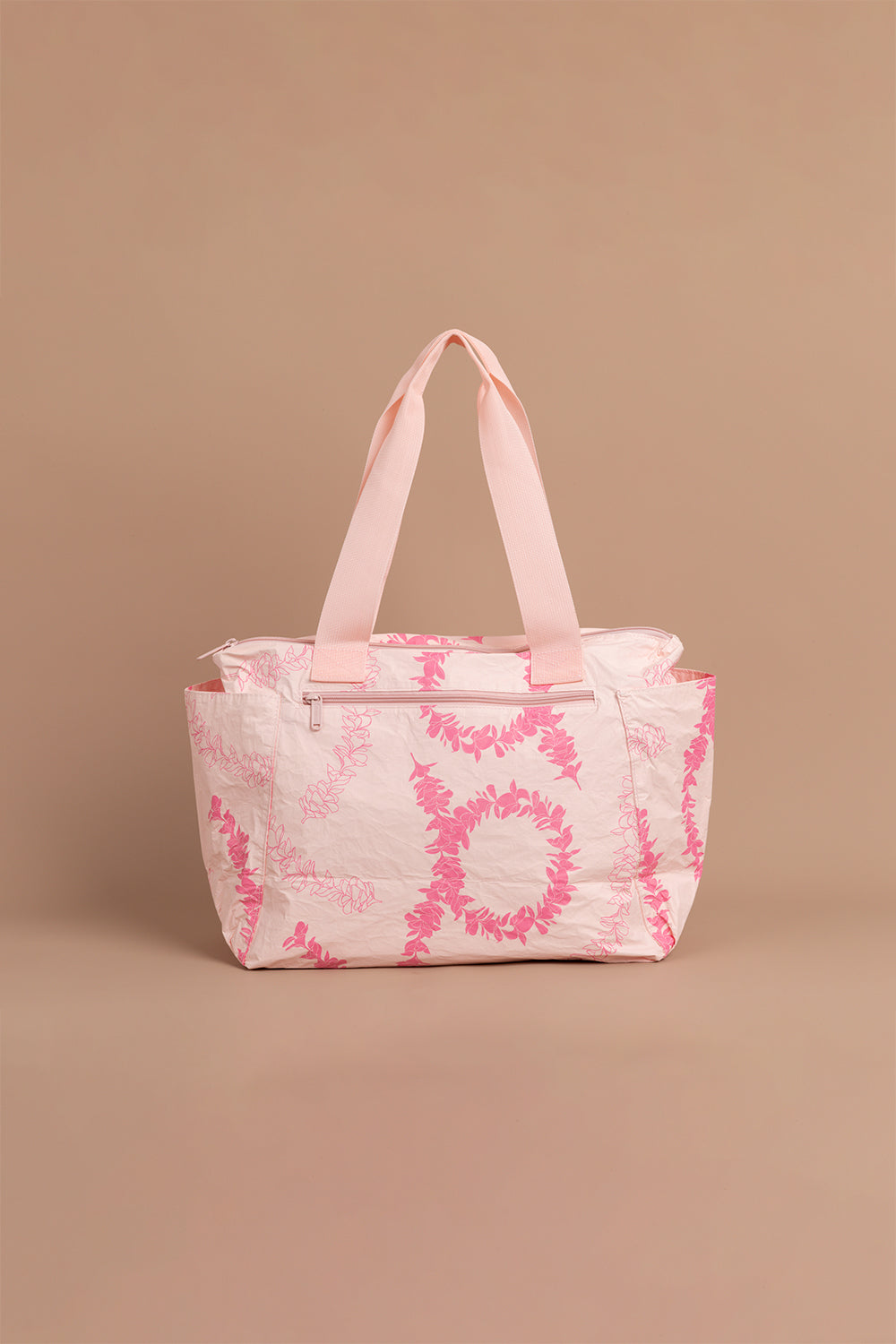 Active Tyvek Tote - Rosey Plumeria Lei