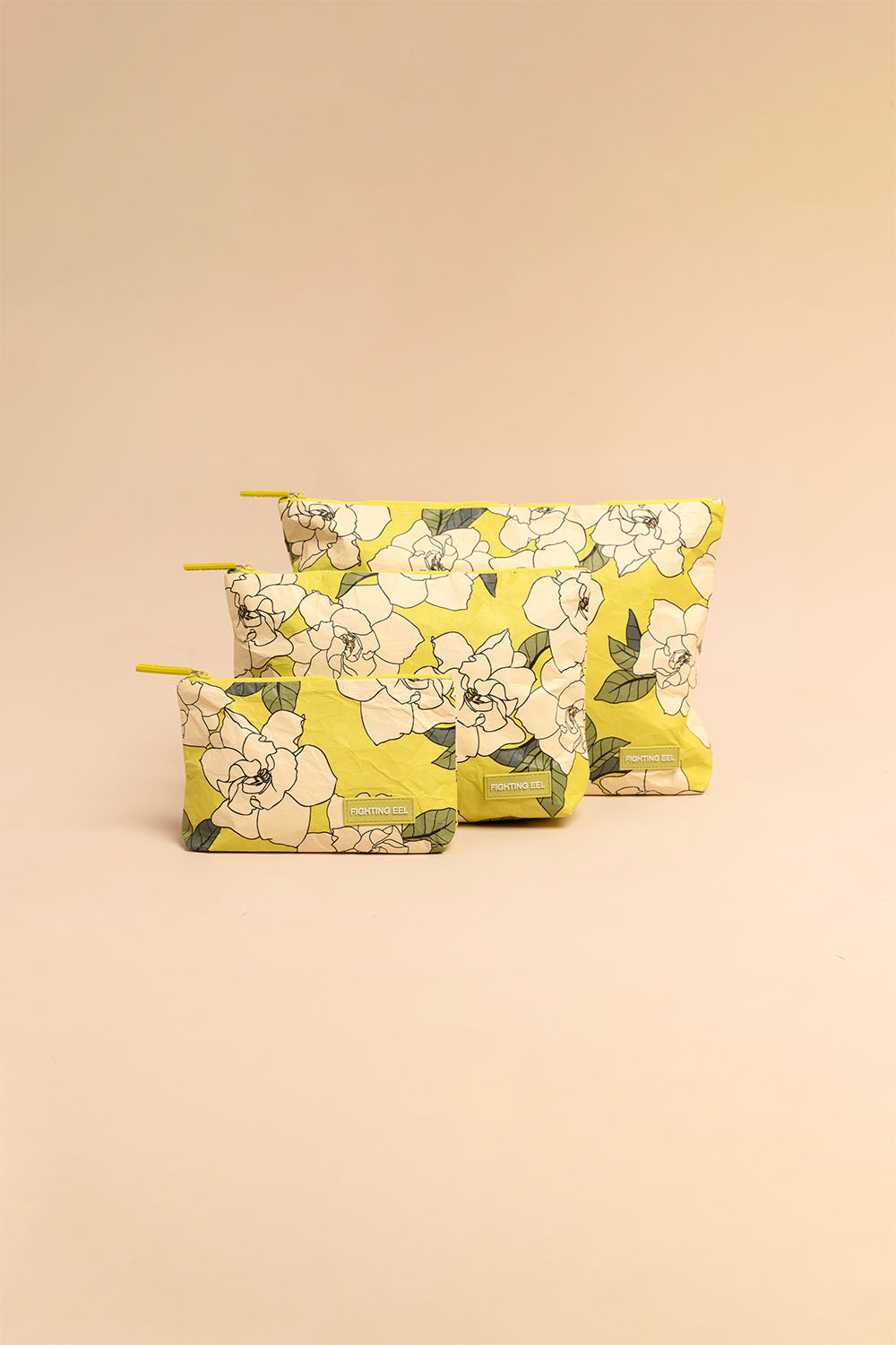 Tyvek Pouch Set - Lime Gardenia