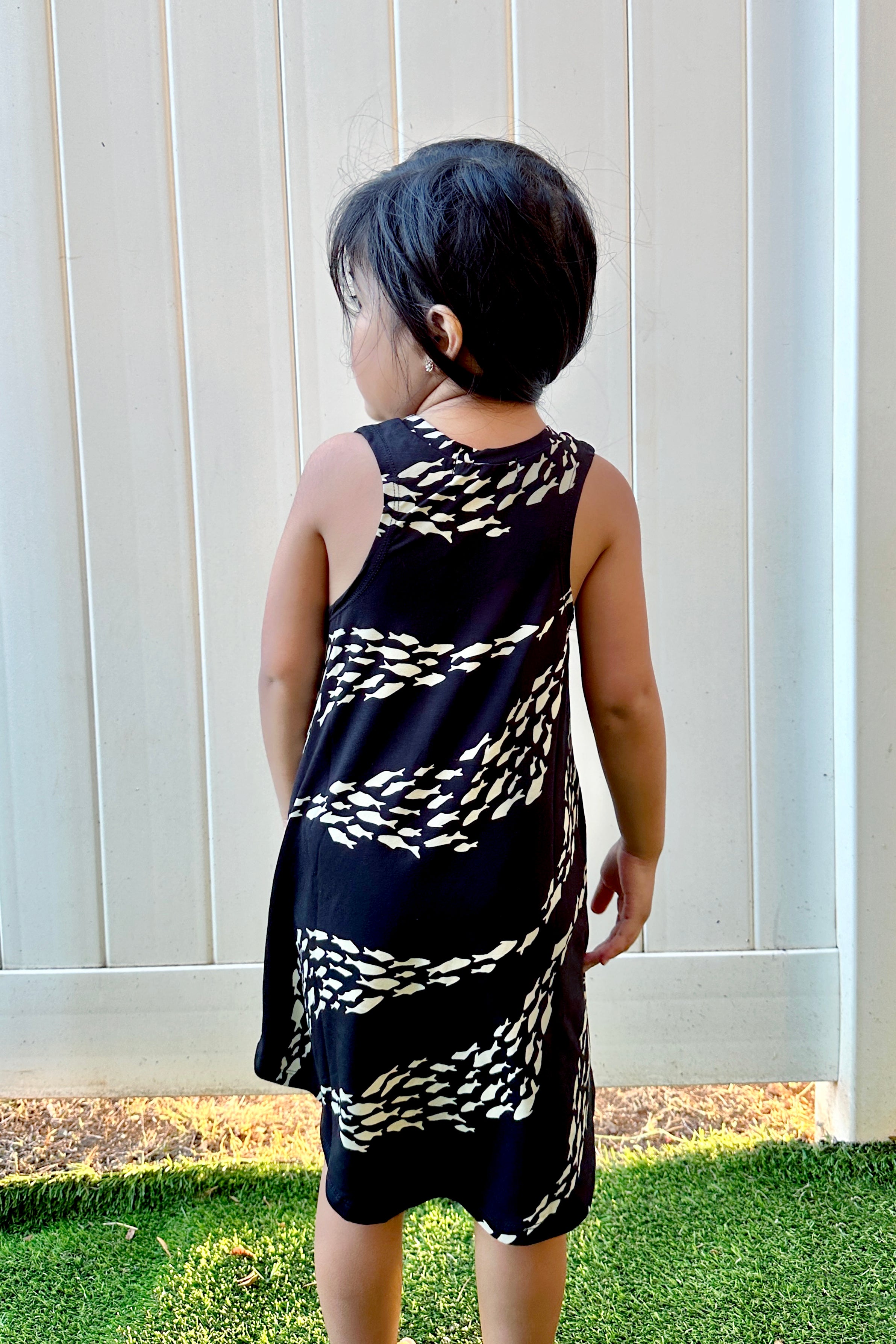 Mini Dress Deja - Black Fish Wave