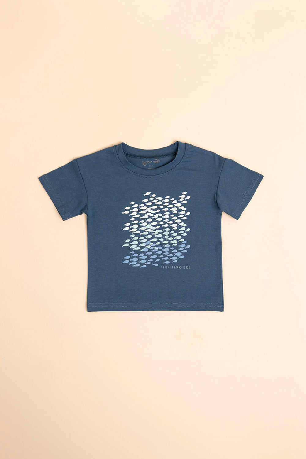 Mini Tee - Navy Keep Swimming