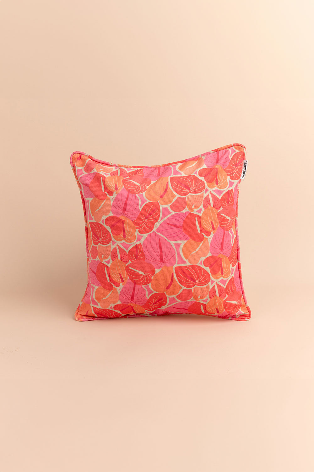 Single Pillowcase - Grapefruit Anthurium