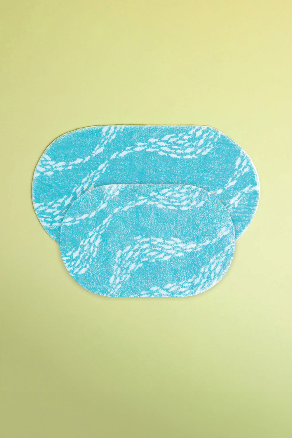 Bath Mat 2pc - Malibu Fish Wave