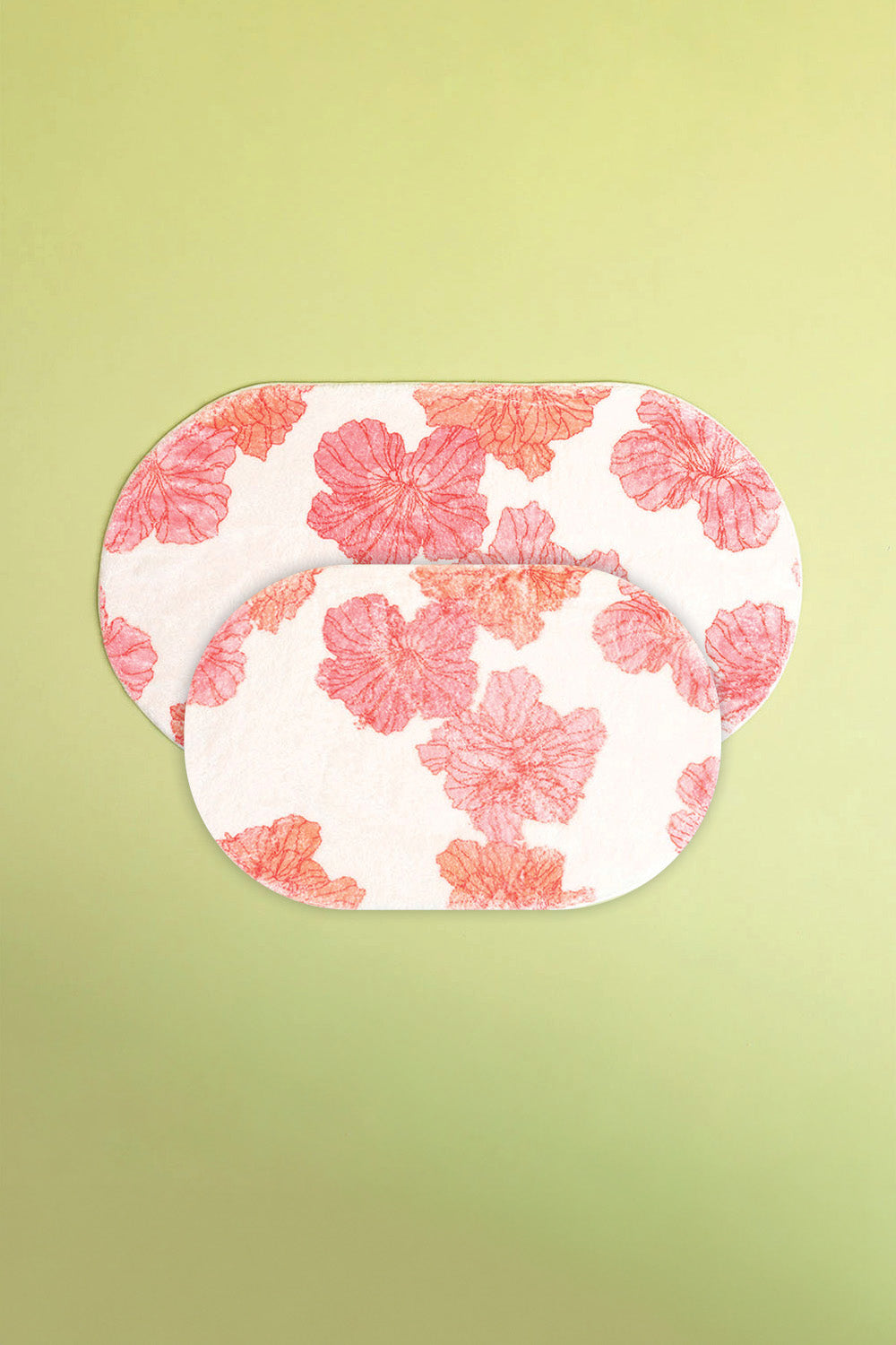 Bath Mat 2pc - Sunset Summer Hibiscus