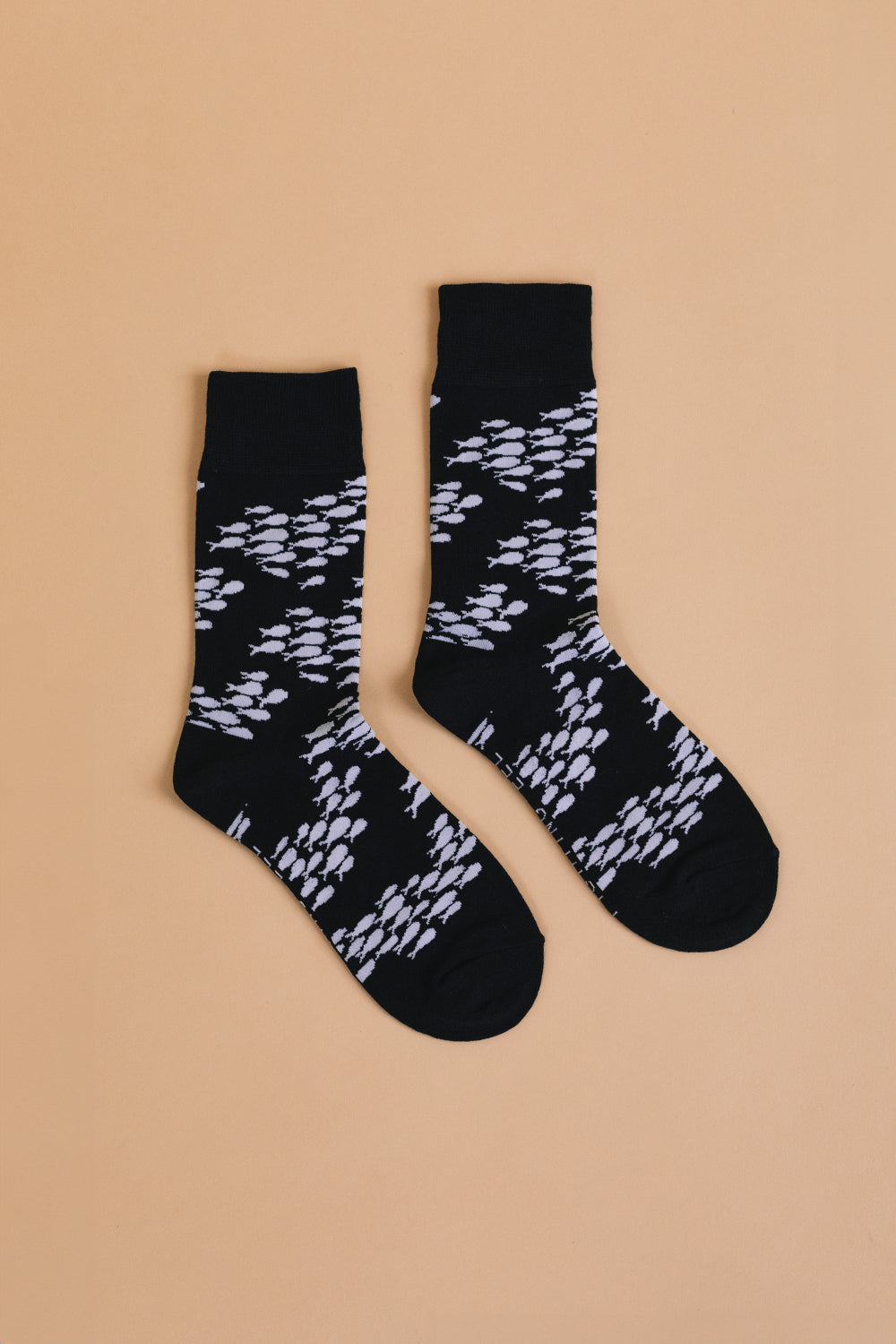 Standard Crew Sock - Black Fish